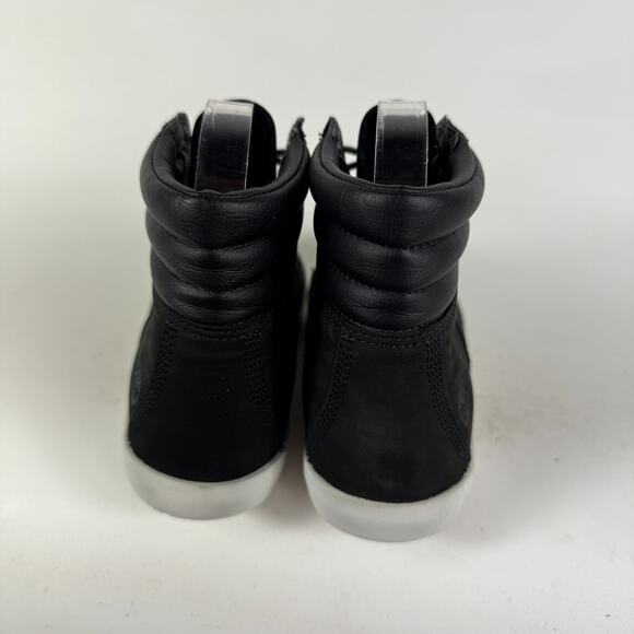 Timberland Dausette Sneaker Womens 7.5 Black Leather Lace-Up Mid-Top Ankle Boots - Picture 7 of 9